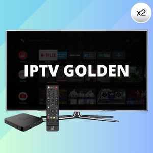 Abonnement IPTV Golden Double Accès, 2 écrans simultanés, chaînes, sports, films et séries